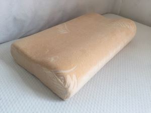 Velvet/velour Fabric Contour Wedge Memory Foam Pillow
