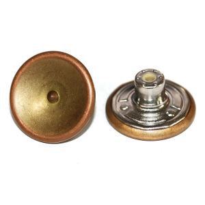 VT Custom High Quality Gold Round Metal Denim Buttons