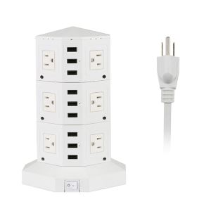 American Outlet Tower Power Socket Strip