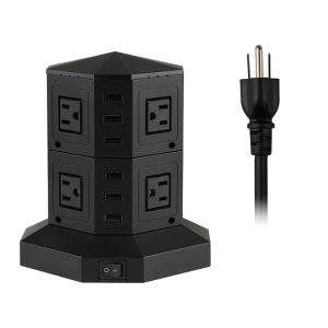 Electrical Tower Power Strip with Surge Protection