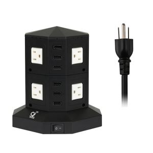 US Tower Power Strip with Lighting Protection