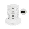 White Tower USB Surge Protector Power Strip