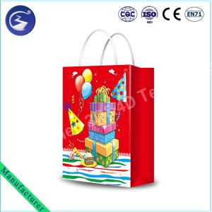 2017 Popular 3D Effect Eco-friendly Non-toxic PP Lenticular Chirstmas Gift Bag