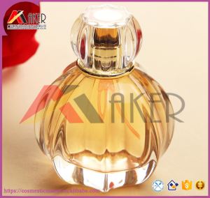 Wholesale 50ml Flower Shape Crystal Fragrance Glass Bottle, Best Price Top Quality Perfume Bottle with Lid