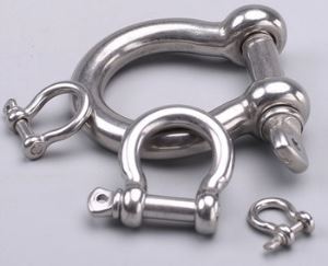 Stainless Steel Carbon Steel Drop Forged Adjustable Bow Shackle With Screw Pin
