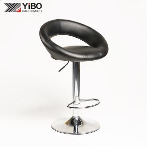 2 PCS Fashion Adjustable Dining Leather Swivel Bar Chairs