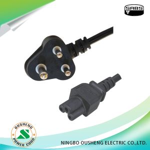 South Africa 16A Plug To IEC 60320 C5 Power Cord Lapktop