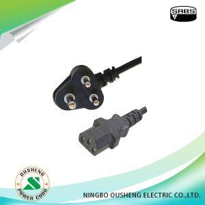 South Africa Plug To IEC 60320 C13 Power Cord Desktop