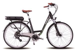 700C 8 Speed Adult City Electric Bicycle, 36V 250W Aluminium Alloy E-Bike With Pedal Assist And Twist Throttle