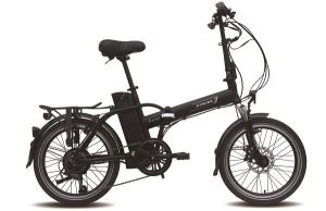 Small Folding E-Bike,20" 6-Speed Electric Folding Cycle Practical Portable Bicycle,lightweight Folding Bike Black.