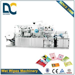 DC-2020B Full Automatic Normal Speed 5-30pcs Wet Tissue Folding and Packing Machine