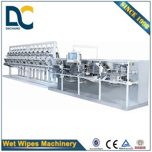 DCW-2700L Full Automatic Midium Speed 30-120pcs Pop Up Baby Wet Wipes Making Machine Process