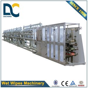 DCW-4800 Hi-speed Wet Towel Machine Siemens Servo Control 30-120pcs Baby Wet Wipe Folding Machinery Company