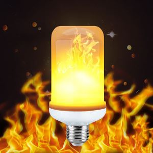 Hot Selling Flame Effect Fire Lights Nature Corn Bulbs E27 E26 3W For Christmas Festival Decoration