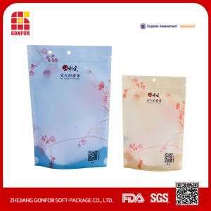 Customized Printed Stand Up Pouch with Clear Window and Zipper,clear Plastic Packaging Zipper Bags