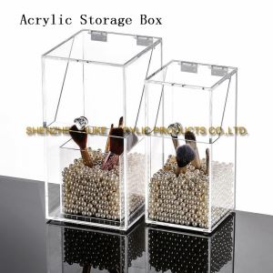 Luxury Handmade Rectangle Clear Acrylic Jewelry\cosmetic Container Storage Box