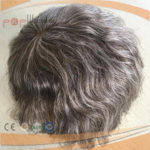 Grey Hair Mono Lace Hair Piece