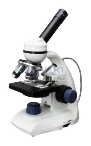 New Design Monocular Student First Biological Microscope with Up & Bottom LED Light