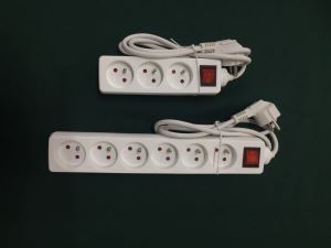 China Manufacture EU US UK AU Power Strip 6 Electrical Wall Outlet Extension Socket With Switch