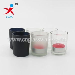 Black Color Frosted Finish Tealight Candle Holder