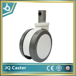 5 Inch Center Control Quarter Butt Medical Caster (double Round)