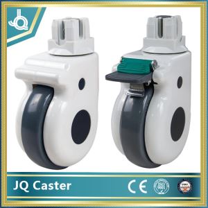 5 Inch Inserted With Round Or Square Tube Luxury Medical Caster Wheel