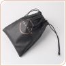 Black Polyester Eyeglasses/sunglasses Pouch with Drawstring Microfiber Pouch