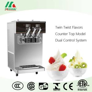 Soft Ice Cream Making Machine With 2+mix Flavors And Dual Control System