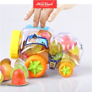 Mixed Flavour Mini Fruit Mini Car Jelly Creative Jar