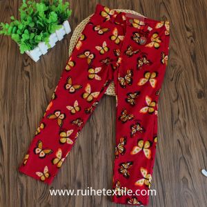 Stylish Corduroy Pants Butterflies Printed Trousers for Girls