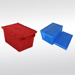 Tote Boxes with lids for Logistics and Storage