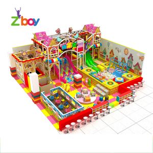 Candy Style Indoor Playground with Slide
