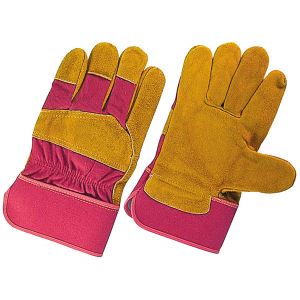 Cowhide Grain Leather Gloves Manufacturers Split Leather Work Gloves Rigger Gloves