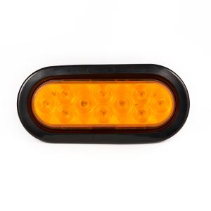 6 Inch Oval Piranha LED 10 Diodes Truck Trailer Stop Tail Turn Lights 10-30V