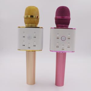 Portable Wireless Karaoke Microphone, Bluetooth Speaker Player for Music Playing Singing at Home