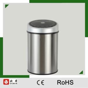 Stainless Steel Infrared Intelligent Trash Can Kitchen Bin 40L/10.5G