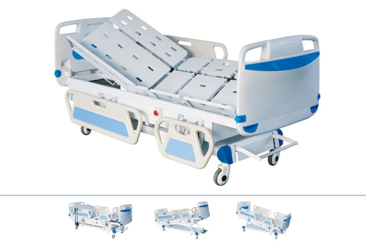 Semi-reclining Automatic Roll Over Medical Electric Care Beds