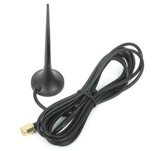 GSM/3G/UMTS Whip Vehicle Car Antenna with Magnetic Base, 3dBi Penta Bands