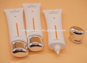 Oval Tube with Diameter 25mm and Acrylic Cap for Plastic Tube Packaging
