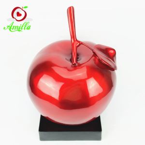 Resin Fruit Apple Sculpture Table Decoration
