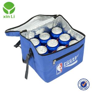9 Can Soft Cooler Blue With Long Handle And Hard Liner Oem/odm