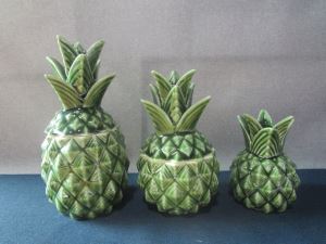 Ceramic Pineapple Canister Candy Jar Cookie Jar Decoration Hot Sale