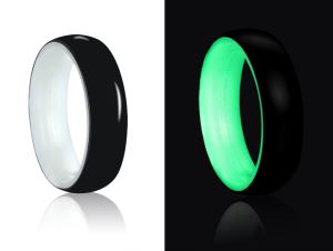 New Design Carbon Fiber Fake Finger Ring Bracelet For Women And Men With Different Color Of Luminous And Plating Color