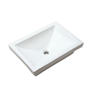 Modern Popular Rectangular Ceramic Bathroom Sink, SS-O2014C
