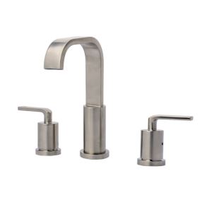 3 Hole Waterfall 3 Handle Waterfall Tub And Shower Faucet Bathtub Faucets For Bathroom Sink Brushed Nickel