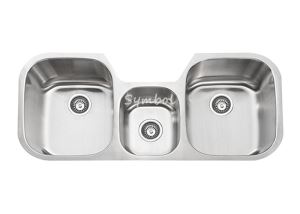 46 Inch Undermount Triple Bowl / 3 Bowl Large Stainless Steel Kitchen Sink, SS-4621