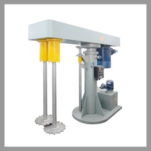 Industrial Double-shaft High Speed Dispersing Dissolver Mixer for Paint Coating Inks with Hydraulic Lifting