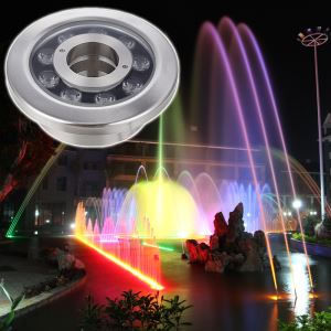 12W RGB LED Fountain Underwater Lights DC 12V with Dmx Controller