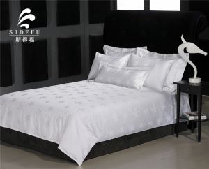Factory Wholesale Cheap White 100 Cotton Jacquard Bed Sheet