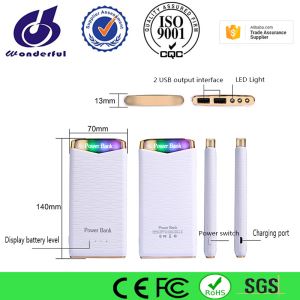 2017 OEM Colorful Light 8000mah Power Bank With Led Lamp